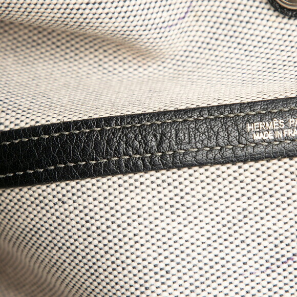 Hermès Garden File MM Tote Bag, Handbag, Gray, Black, Toile H, Buffle Skipper... - Picture 6 of 6